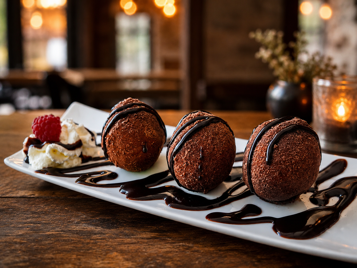 Terrace drinks and desserts